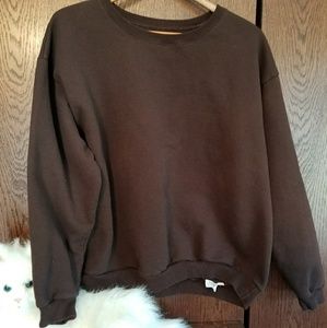 hanes brown hoodie